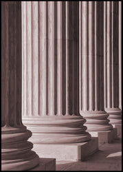 Pillars 2 | INDRAMMET BILLEDE Indrammet billede MF 30x40 Sort