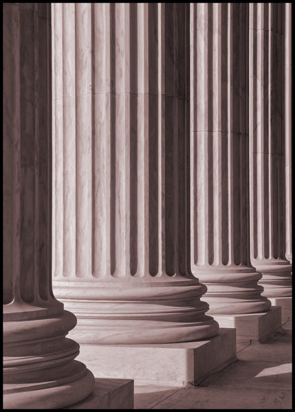 Pillars 2 | INDRAMMET BILLEDE Indrammet billede MF 30x40 Sort