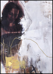 Yellow Era 1 | INDRAMMET BILLEDE Indrammet billede MF 30x40 Sort