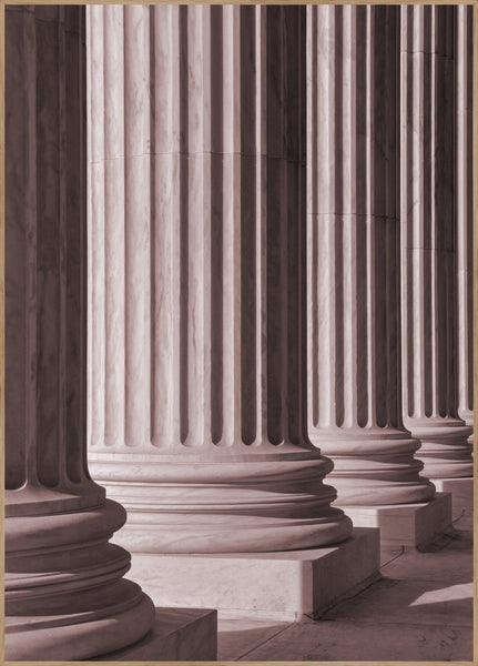 Pillars 2 | INDRAMMET BILLEDE Indrammet billede MF 30x40 Egeramme