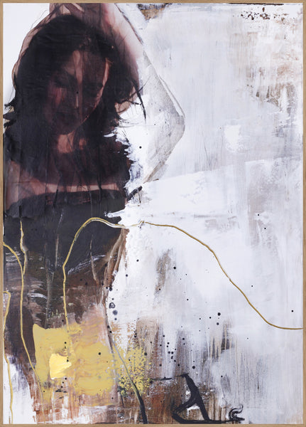 Yellow Era 1 | INDRAMMET BILLEDE Indrammet billede MF 30x40 Egeramme