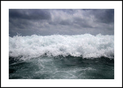 Rolling waves | INDRAMMET BILLEDE Indrammet billede MF 30x40 Sort
