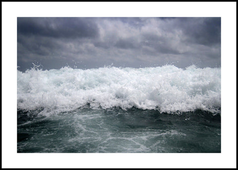 Rolling waves | INDRAMMET BILLEDE Indrammet billede MF 30x40 Sort
