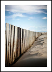 Sand behind bars | INDRAMMET BILLEDE Indrammet billede MF 30x40 Sort