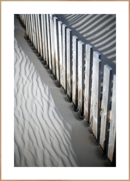 Sandy fence | INDRAMMET BILLEDE Indrammet billede MF 30x40 Egeramme
