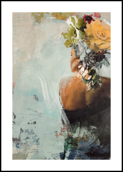 She got the look 1 | INDRAMMET BILLEDE Indrammet billede MF 30x40 Sort