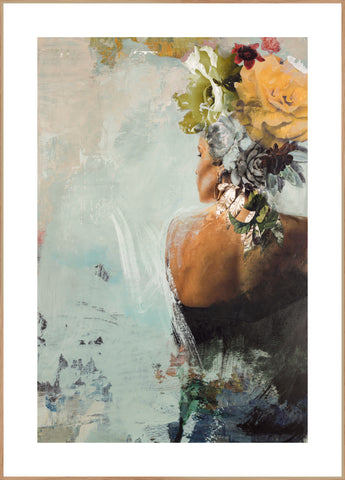 She got the look 1 | INDRAMMET BILLEDE Indrammet billede MF 30x40 Egeramme