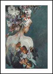 She got the look 2 | INDRAMMET BILLEDE Indrammet billede MF 30x40 Sort