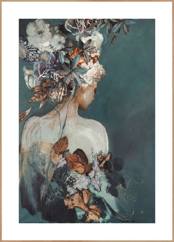 She got the look 2 | INDRAMMET BILLEDE Indrammet billede MF 30x40 Egeramme