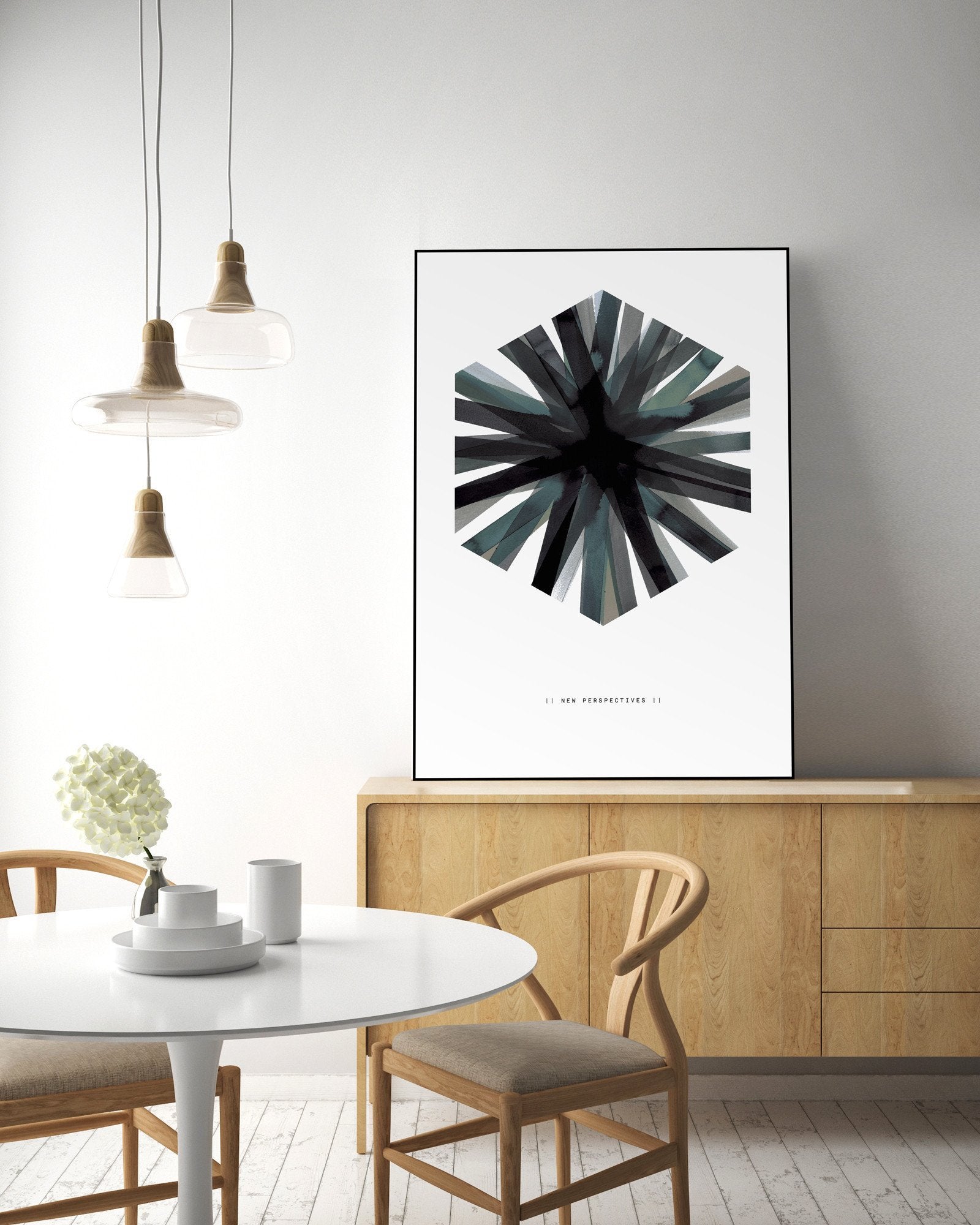 Aquarelle Hex | INDRAMMET BILLEDE Indrammet billede MF