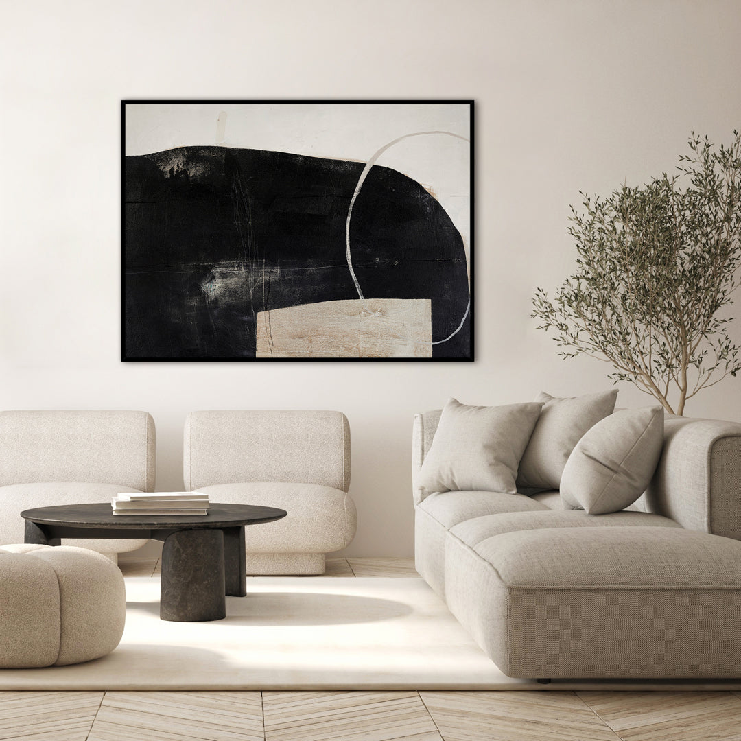 Sort Of Stone | DESIGN MALERI Design maleri ART COPENHAGEN 120x90 Uden Ramme 