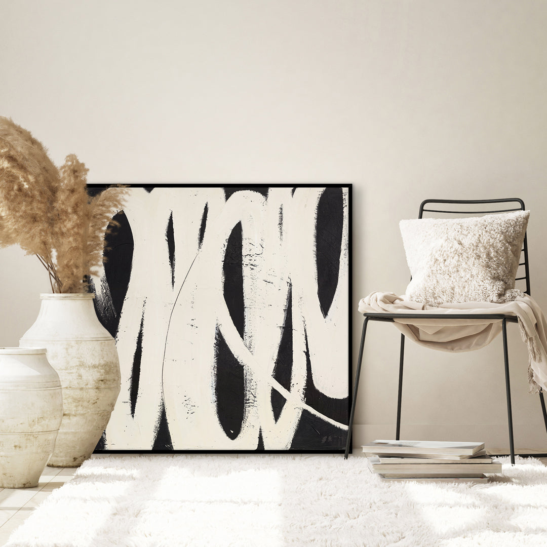 Spinning Around | DESIGN MALERI Design maleri ART COPENHAGEN 100x100 Uden Ramme 