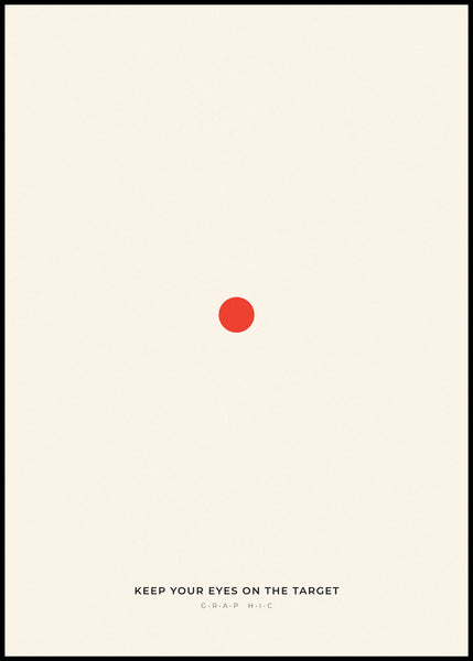 Target 1 | INDRAMMET BILLEDE Indrammet billede MF 30x40 Sort