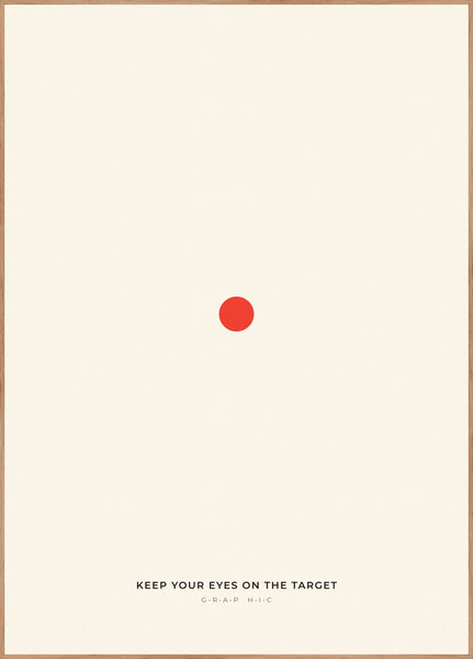 Target 1 | INDRAMMET BILLEDE Indrammet billede MF 30x40 Egeramme