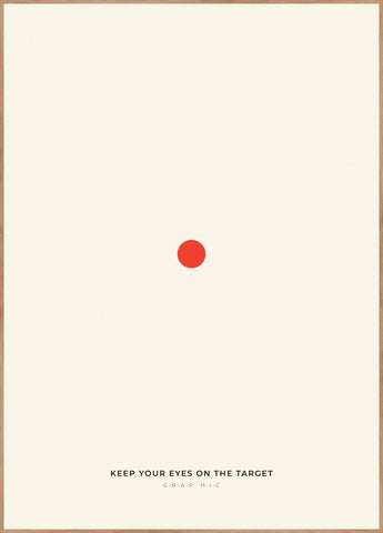 Target 1 | INDRAMMET BILLEDE Indrammet billede MF 30x40 Egeramme