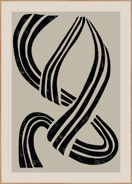 Three cords | INDRAMMET BILLEDE Indrammet billede MF 30x40 Egeramme