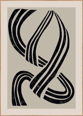 Three cords | INDRAMMET BILLEDE Indrammet billede MF 30x40 Egeramme