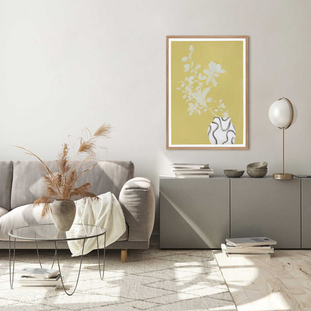Vanilla yellow | KUNSTTRYK Kunsttryk ART COPENHAGEN 50x70 Egeramme