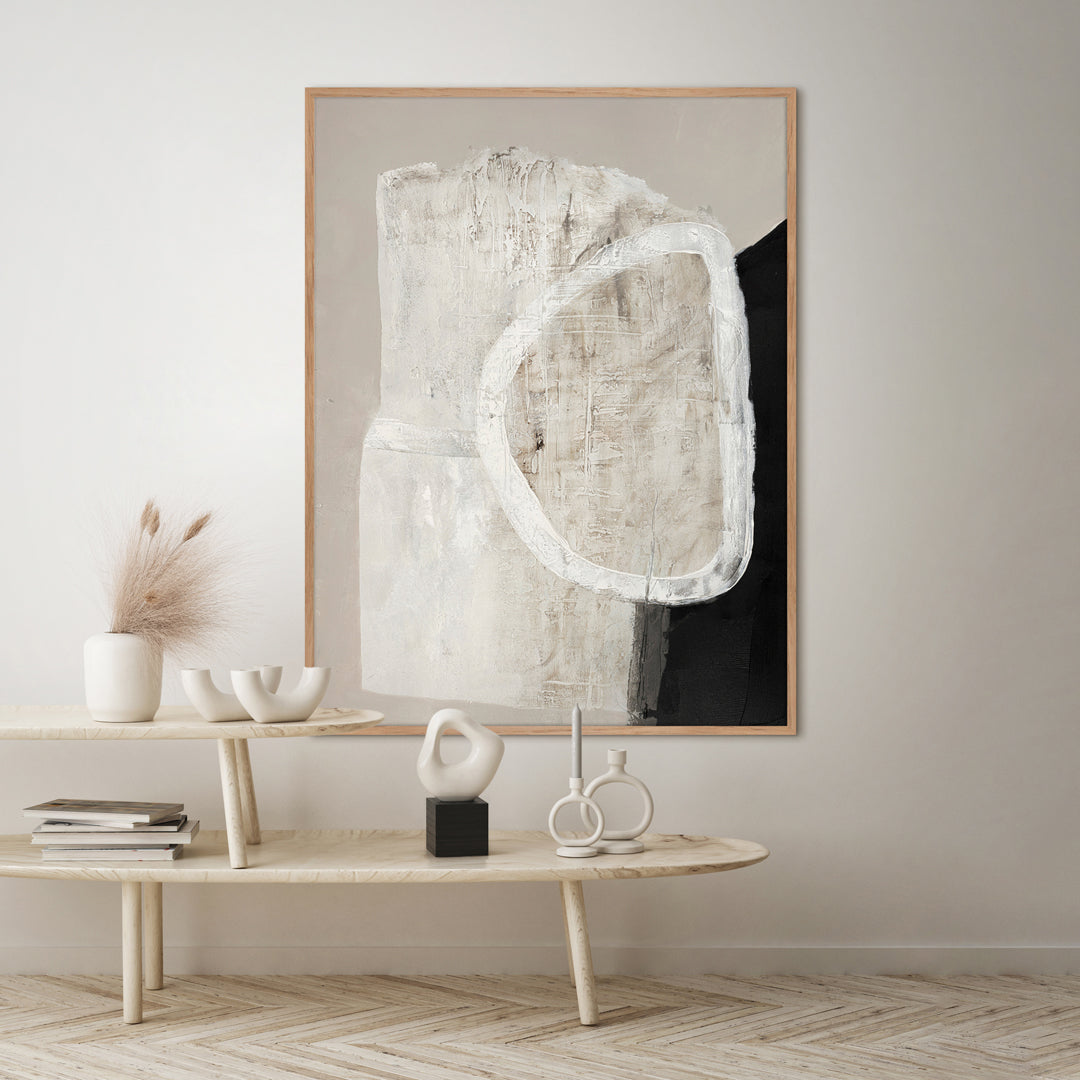 White Stone | DESIGN MALERI Design maleri ART COPENHAGEN 90x120 Uden Ramme 