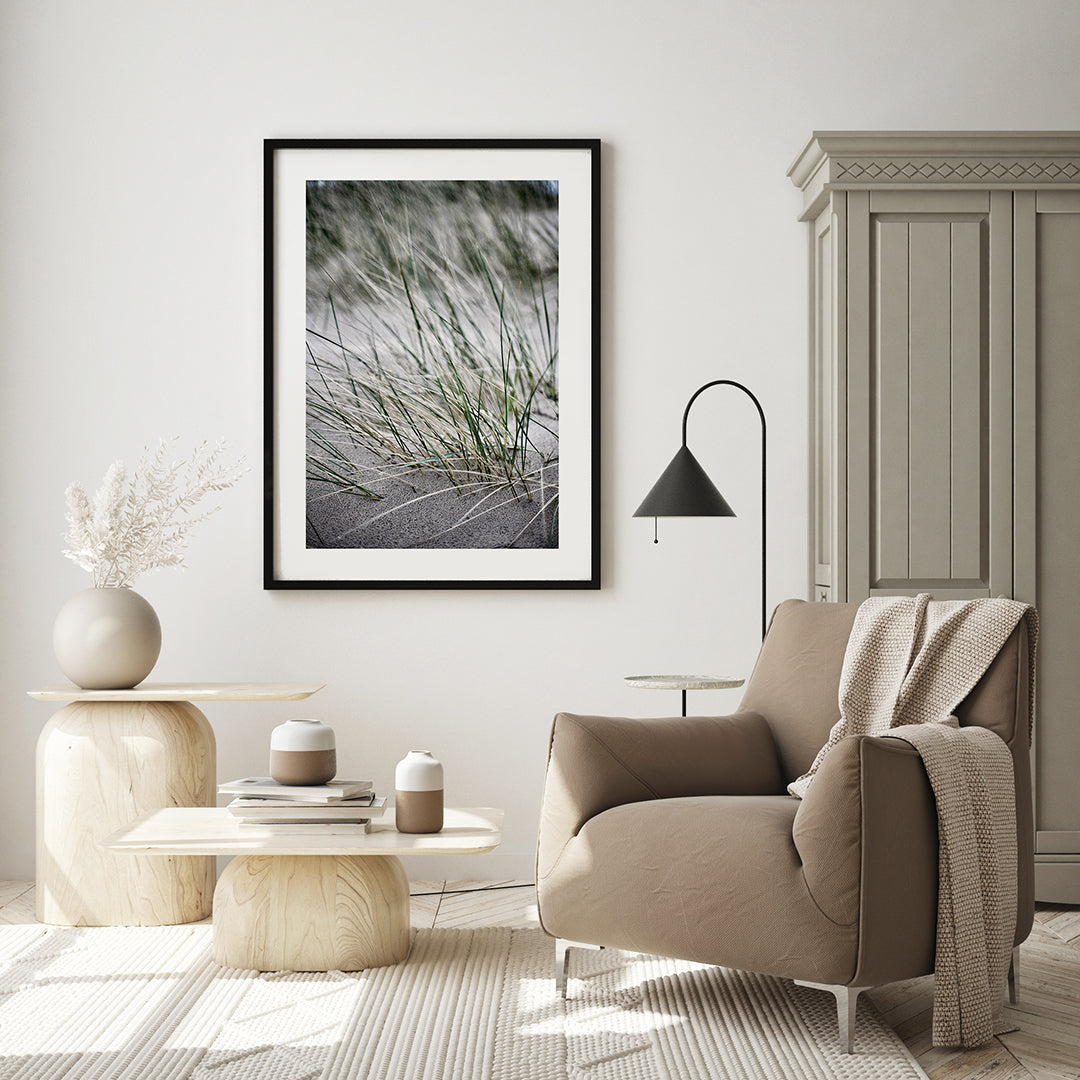 Wild straws | INDRAMMET BILLEDE Indrammet billede MF 30x40 Sort
